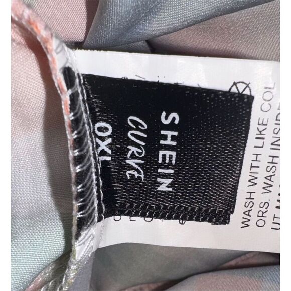 SHEIN Curve Plus Plaid Frill Trim Cami Dress Multicolor OXL - Picture 7 of 10